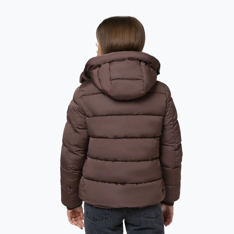 Куртка зимова жіноча Pitbull Amalia Padded Hooded dark chocolate 3