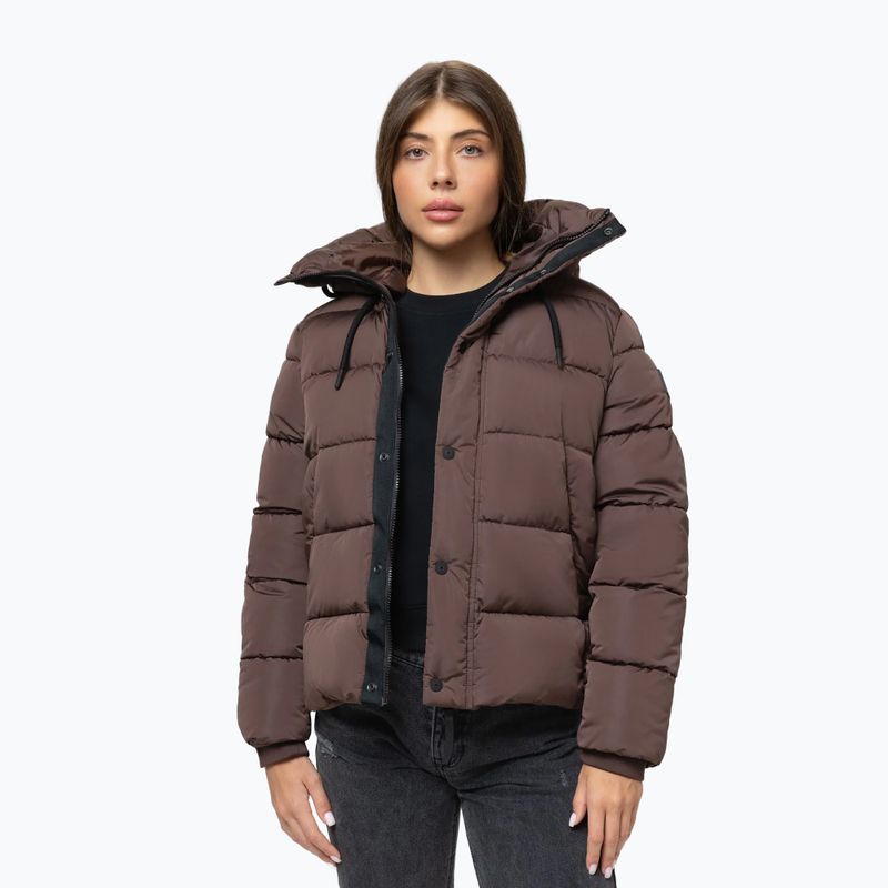 Жіноча зимова куртка Pitbull Amalia Padded Hooded dark chocolate 4