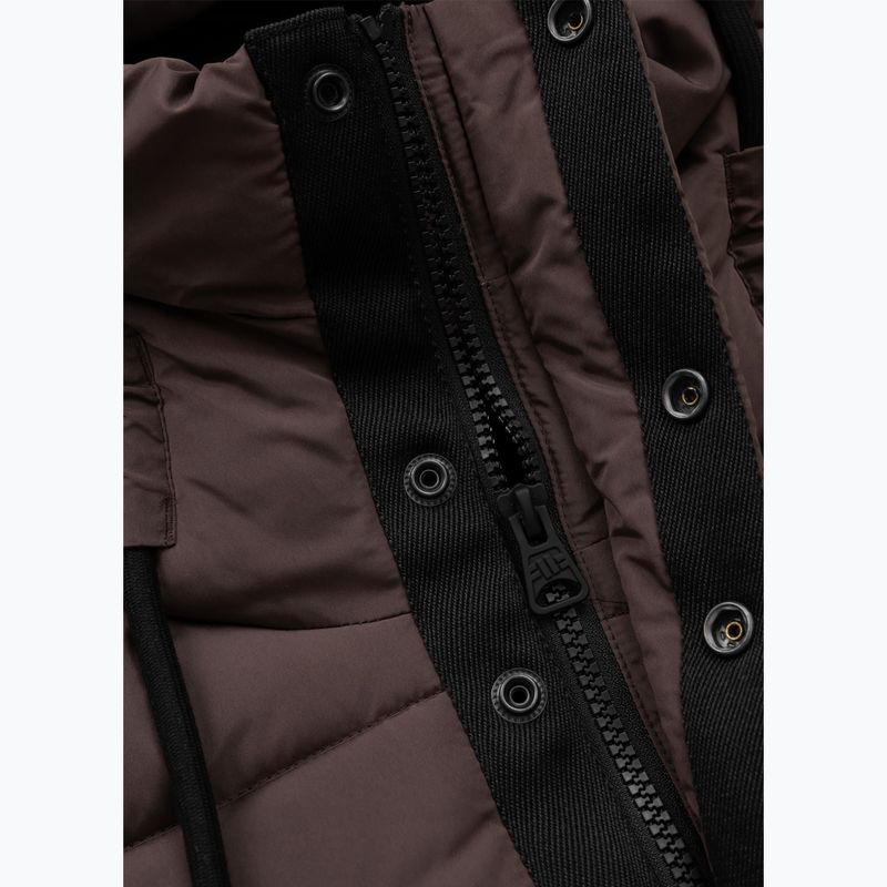 Жіноча зимова куртка Pitbull Amalia Padded Hooded dark chocolate 8