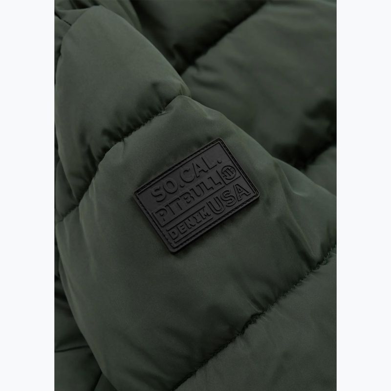 Куртка зимова жіноча Pitbull Amalia Padded Hooded dark green 9