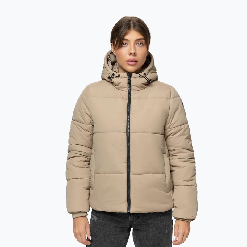 Жіноча зимова куртка Pitbull Vista Quilted Hooded dark sand
