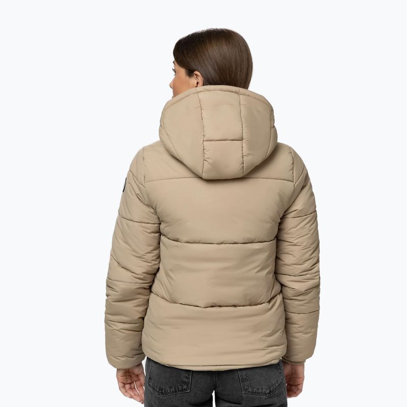Жіноча зимова куртка Pitbull Vista Quilted Hooded dark sand 3
