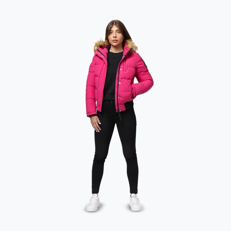 Жіноча зимова куртка Pitbull Azalea Quilted Hooded raspberry red 2
