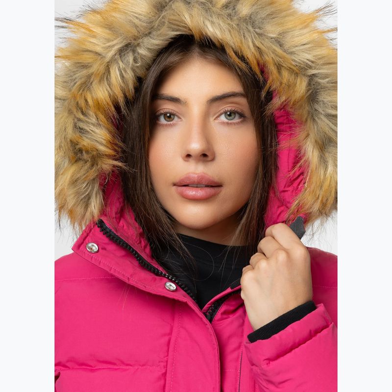 Куртка зимова жіноча Pitbull Azalea Quilted Hooded raspberry red 6