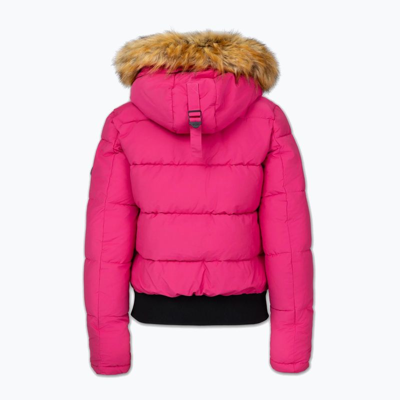 Куртка зимова жіноча Pitbull Azalea Quilted Hooded raspberry red 8