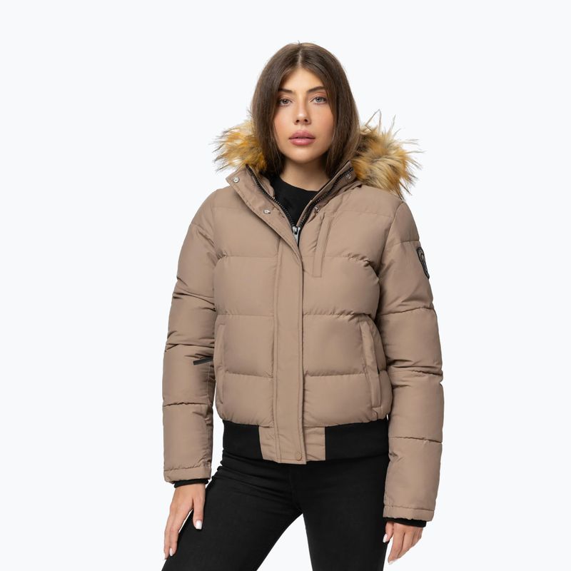 Жіноча зимова куртка Pitbull Azalea Quilted Hooded dark sand