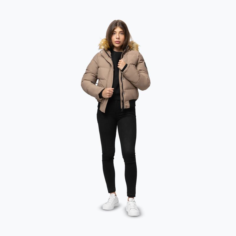 Жіноча зимова куртка Pitbull Azalea Quilted Hooded dark sand 2