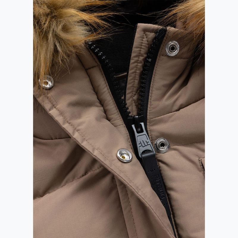 Жіноча зимова куртка Pitbull Azalea Quilted Hooded dark sand 9