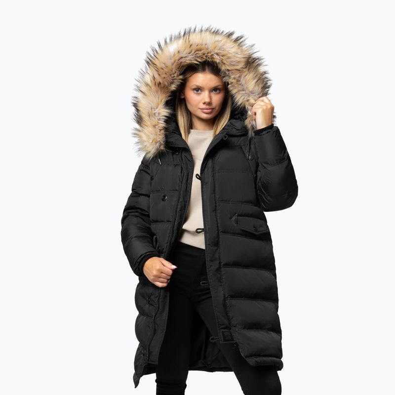 Куртка зимова жіноча Pitbull Queenston Padded Hooded black