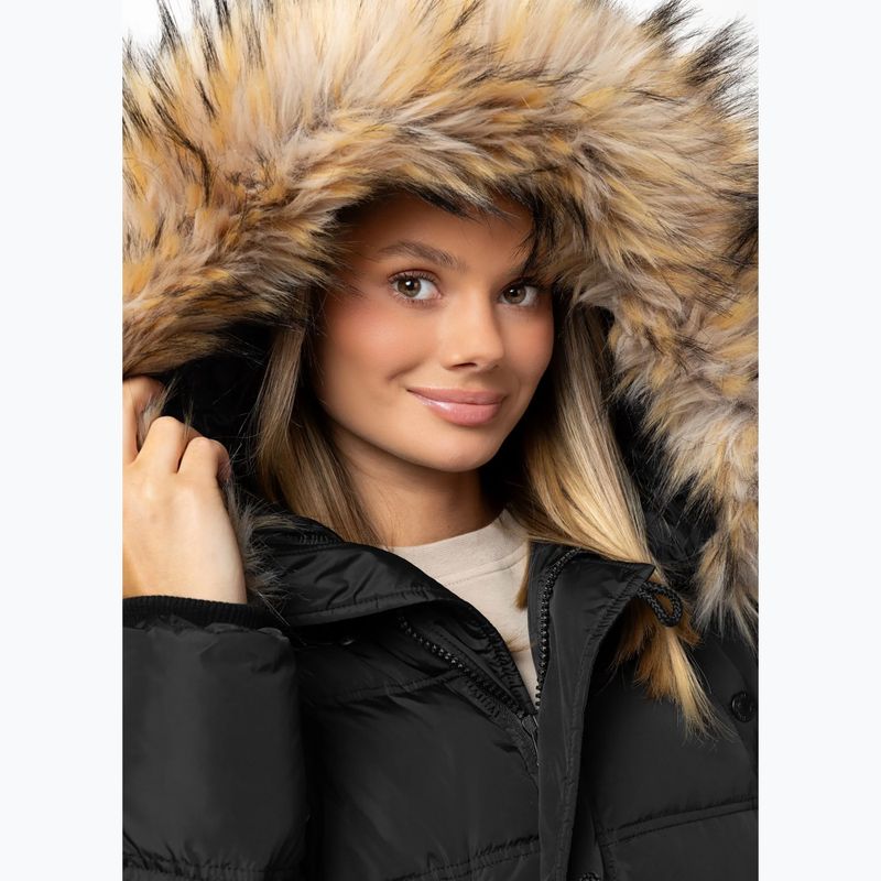 Куртка зимова жіноча Pitbull Queenston Padded Hooded black 4