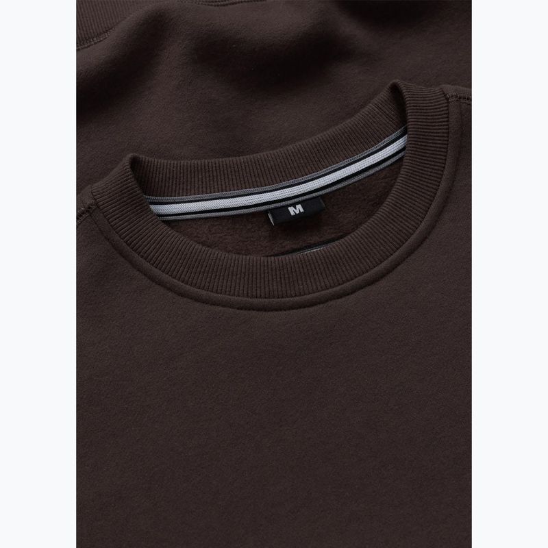 Кофта чоловіча Pitbull Small Logo Crewneck dark chocolate 6