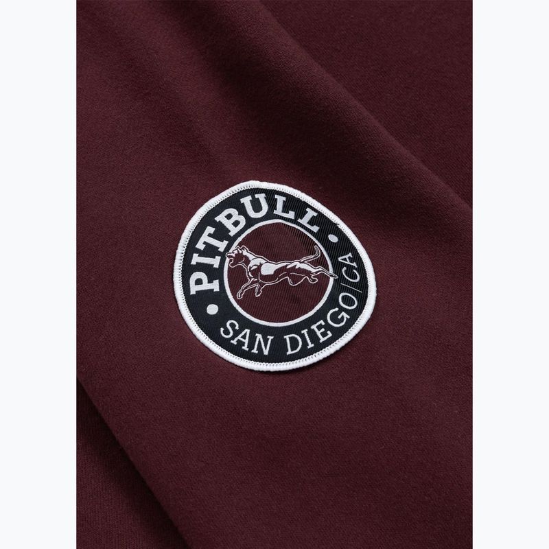 Кофта чоловіча Pitbull Norton Crewneck dark burgundy 9