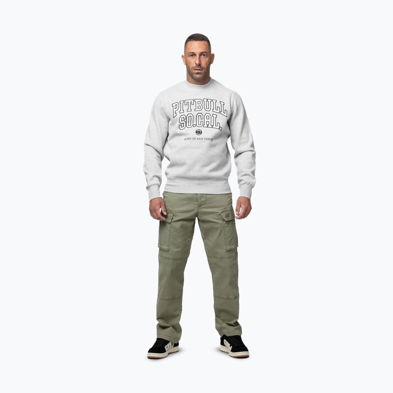 Кофта чоловіча Pitbull So Cal Crewneck grey/melange 2