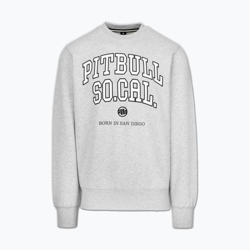 Кофта чоловіча Pitbull So Cal Crewneck grey/melange 4