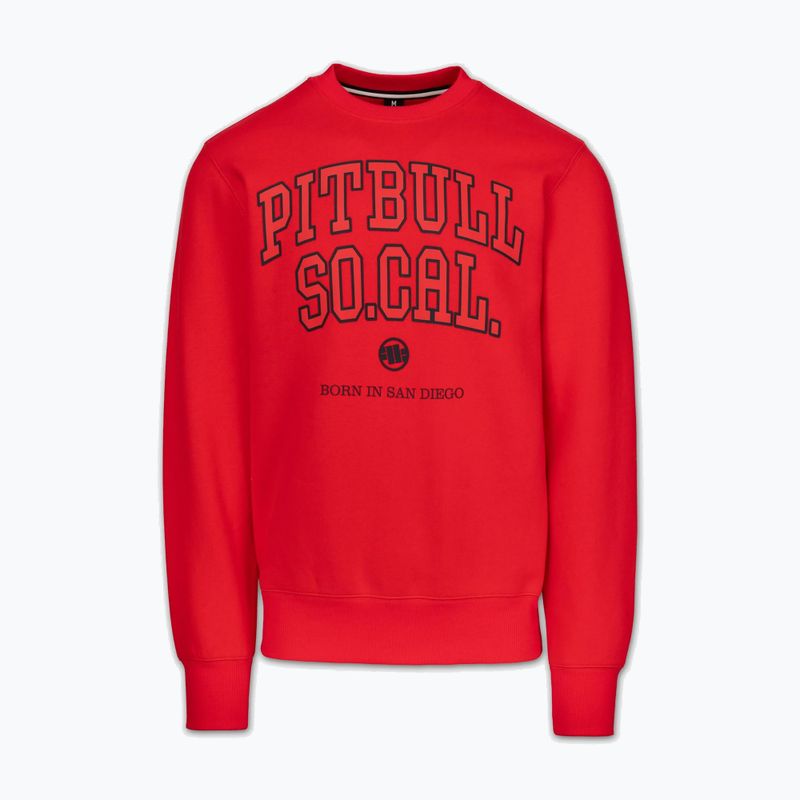 Чоловічий світшот Pitbull So Cal Crewneck fluorescent/red 4