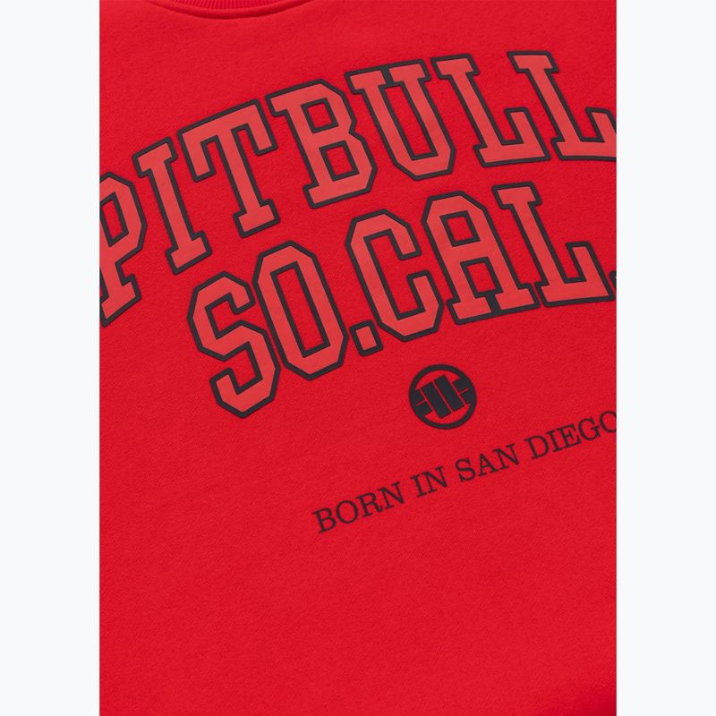 Кофта чоловіча Pitbull So Cal Crewneck fluo/red 7
