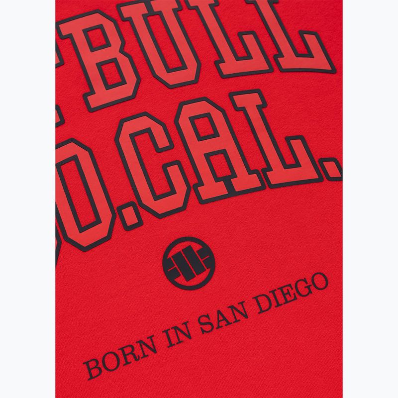 Кофта чоловіча Pitbull So Cal Crewneck fluo/red 8