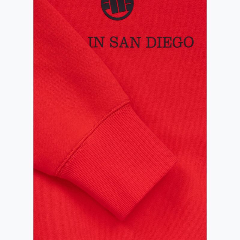 Кофта чоловіча Pitbull So Cal Crewneck fluo/red 9