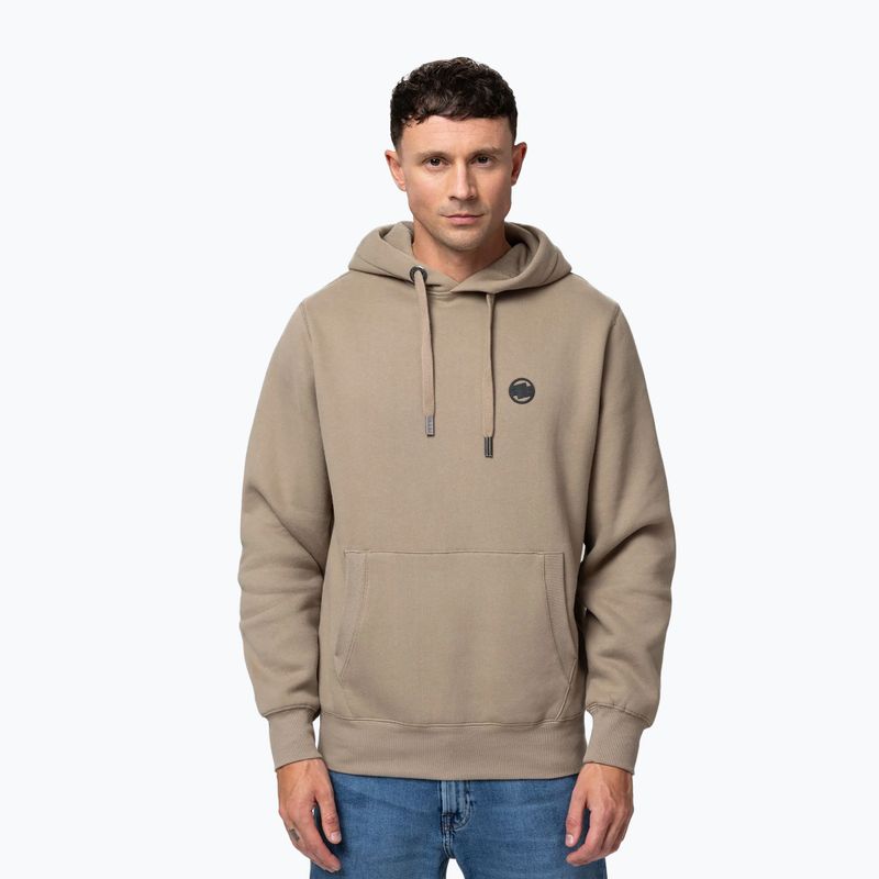 Чоловіча худі Pitbull Small Logo Hooded pale sand
