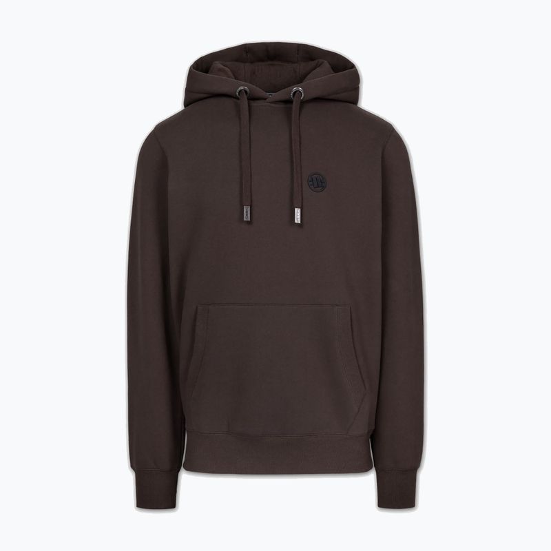 Чоловіча худі Pitbull Small Logo Hooded dark chocolate