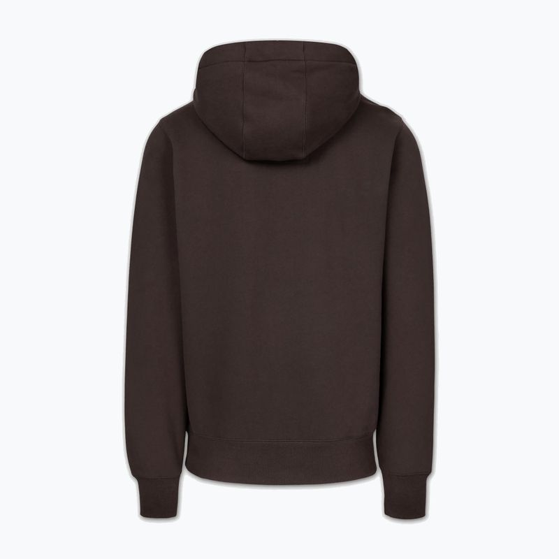 Чоловіча худі Pitbull Small Logo Hooded dark chocolate 2