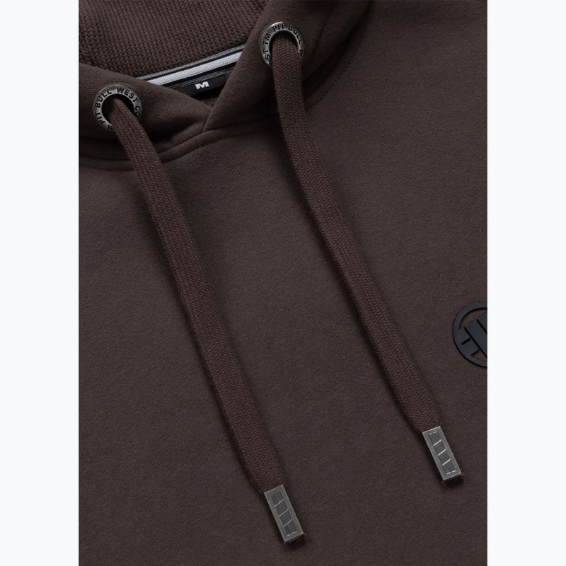 Чоловіча худі Pitbull Small Logo Hooded dark chocolate 3