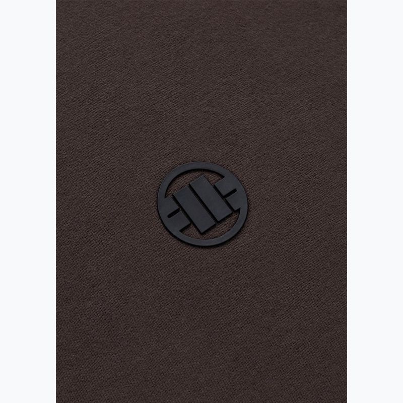Чоловіча худі Pitbull Small Logo Hooded dark chocolate 4