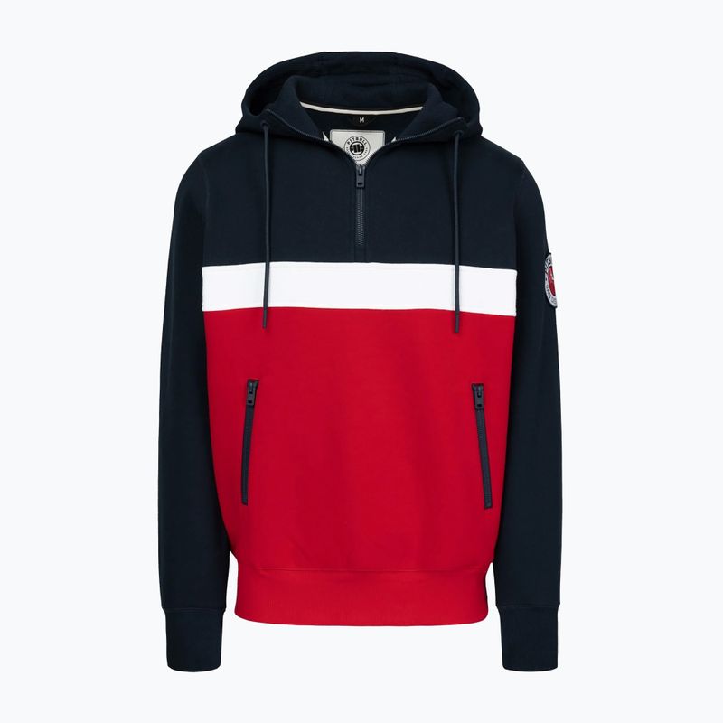 Кофта чоловіча Pitbull Gibson Hooded dark navy/red 4