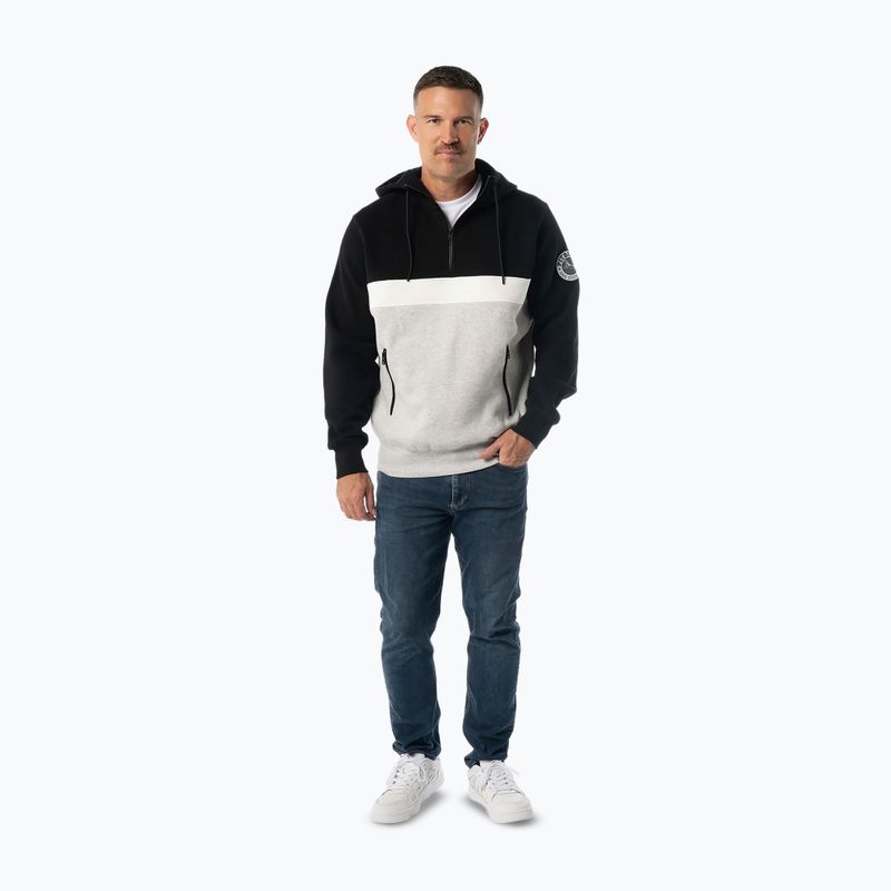 Кофта чоловіча Pitbull Gibson Hooded black/grey melange 2
