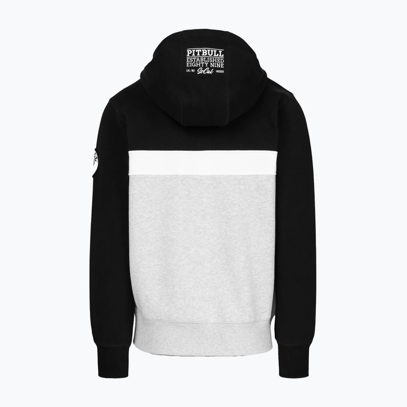 Кофта чоловіча Pitbull Gibson Hooded black/grey melange 2