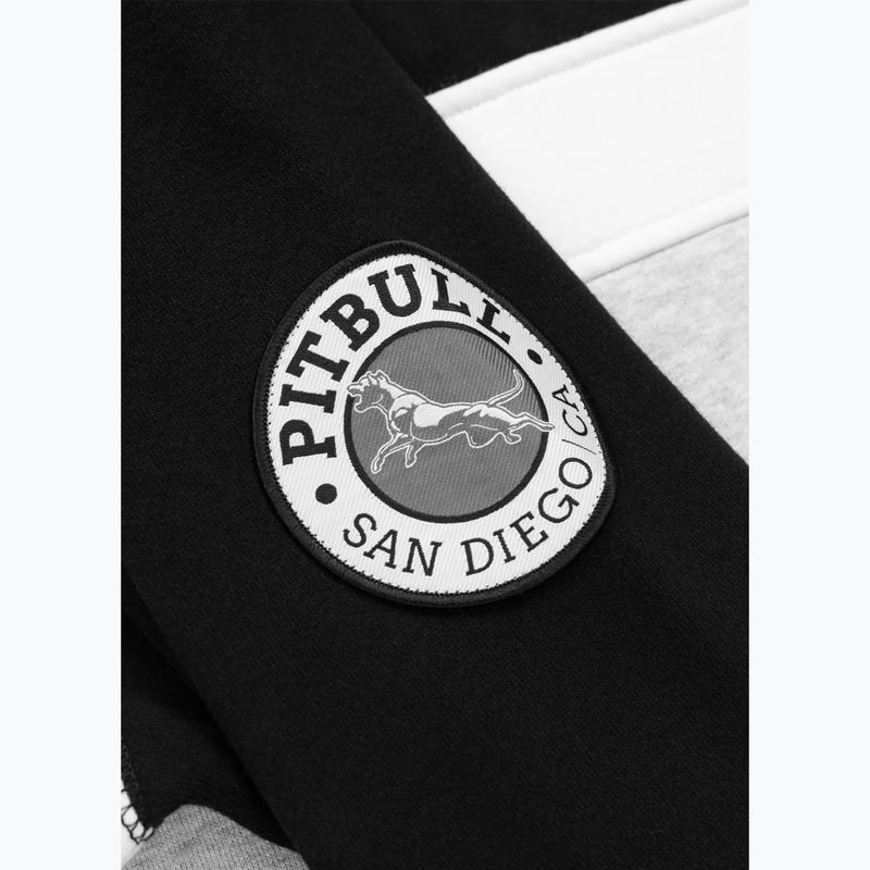 Кофта чоловіча Pitbull Gibson Hooded black/grey melange 5