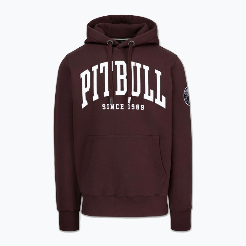 Чоловіча худі Pitbull Norton Hooded dark burgundy 4