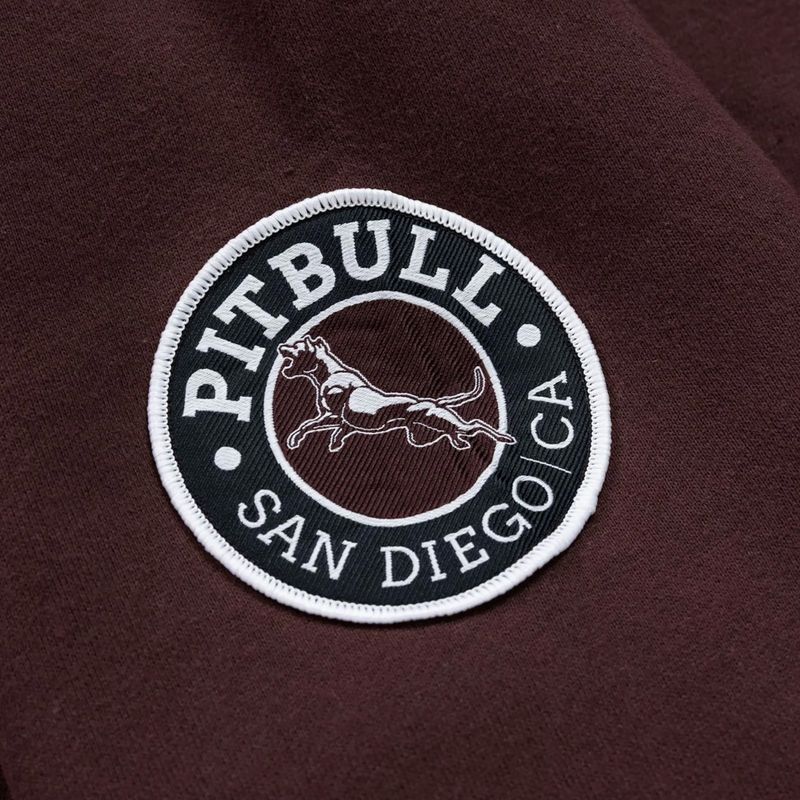 Чоловіча худі Pitbull Norton Hooded dark burgundy 10