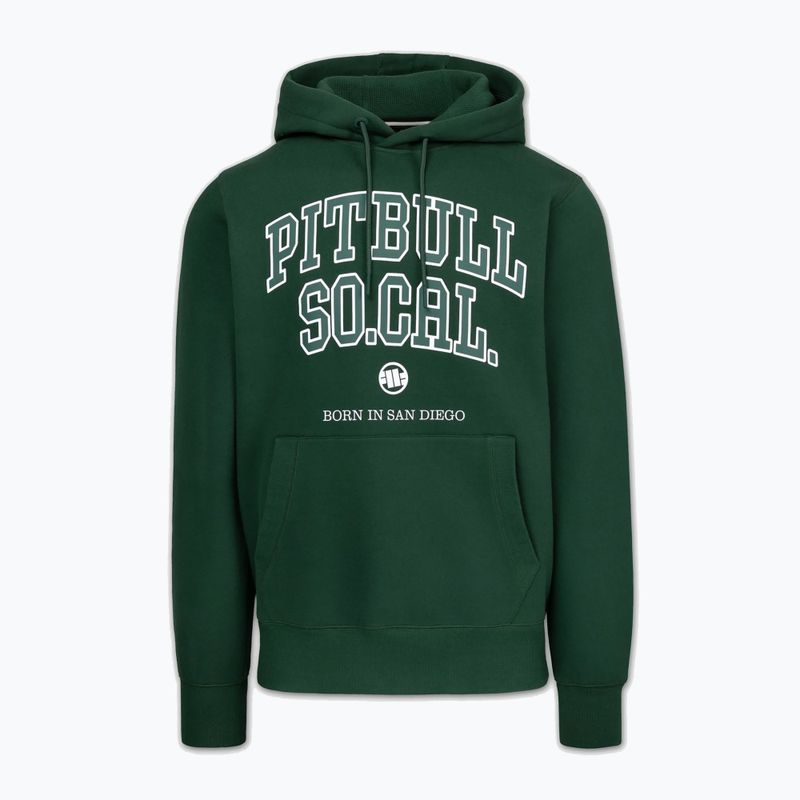 Чоловіча худі Pitbull So Cal Hooded hunter green 4