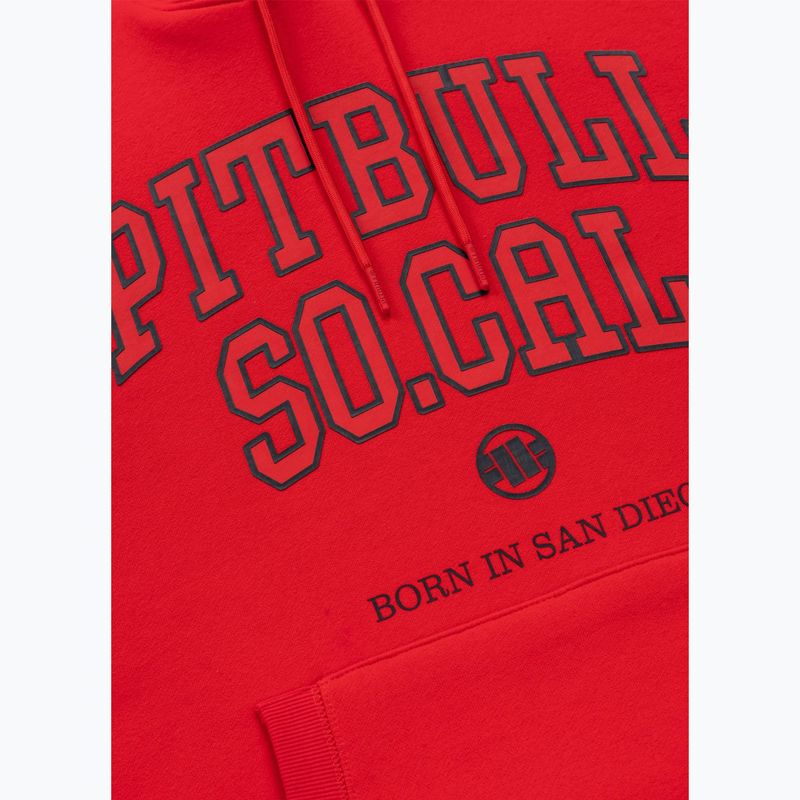 Кофта чоловіча Pitbull So Cal Hooded fluo/red 7