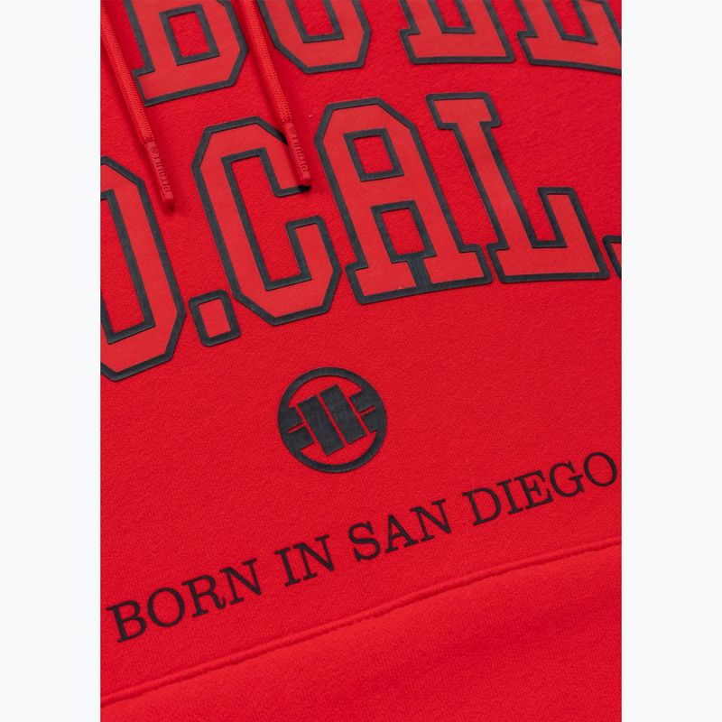 Кофта чоловіча Pitbull So Cal Hooded fluo/red 8