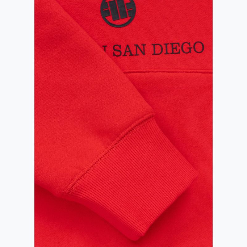 Чоловіча худі Pitbull So Cal Hooded fluorescent red 9