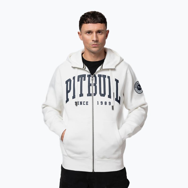 Чоловіча худі Pitbull Norton Hooded Zip off white 4