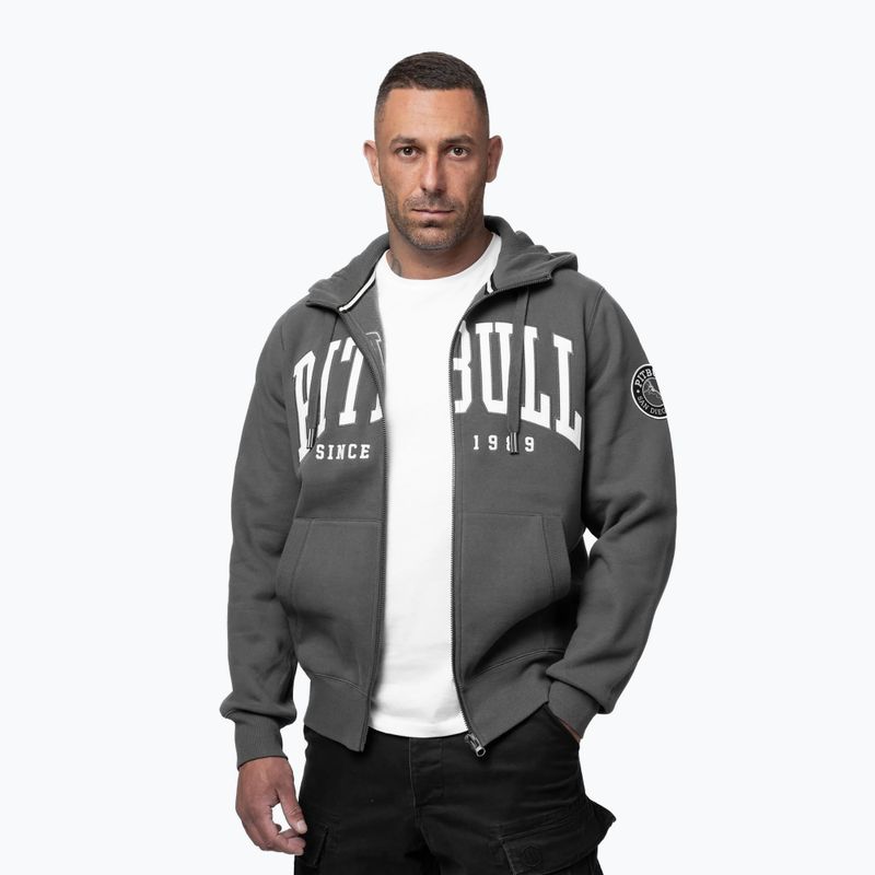 Чоловіча худі Pitbull Norton Hooded Zip graphite 4