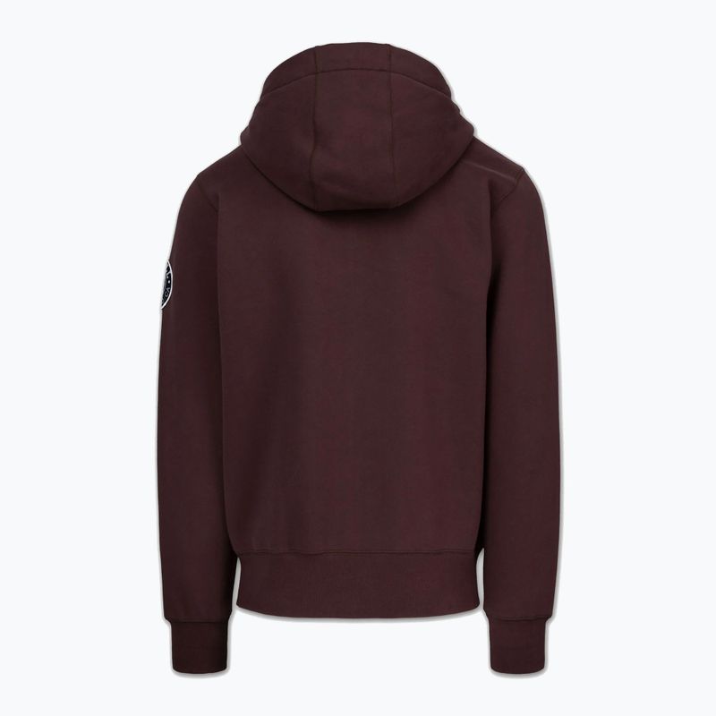 Чоловіча худі Pitbull Norton Hooded Zip dark burgundy 6