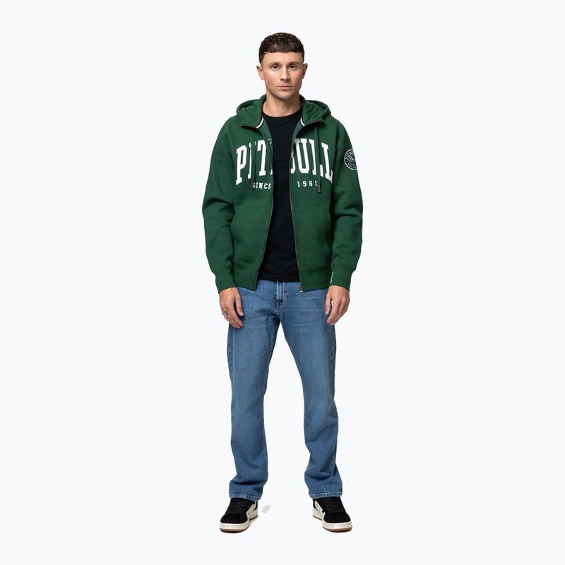 Чоловіча худі Pitbull Norton Hooded Zip hunter green 2