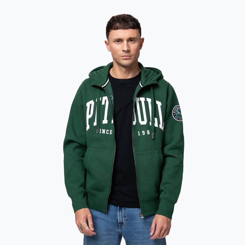 Чоловіча худі Pitbull Norton Hooded Zip hunter green 5