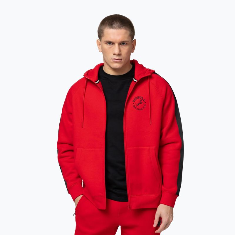 Кофта чоловіча Pitbull San Diego Ca Hooded Zip red 4
