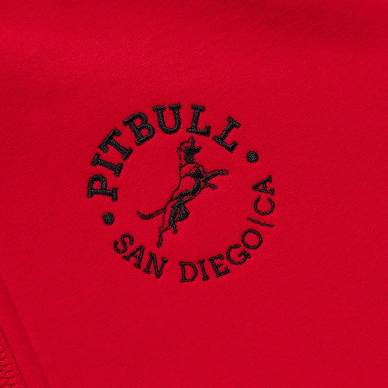 Кофта чоловіча Pitbull San Diego Ca Hooded Zip red 11