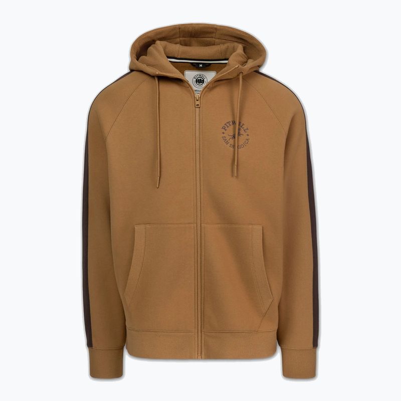 Кофта чоловіча Pitbull San Diego Ca Hooded Zip honey yellow 5