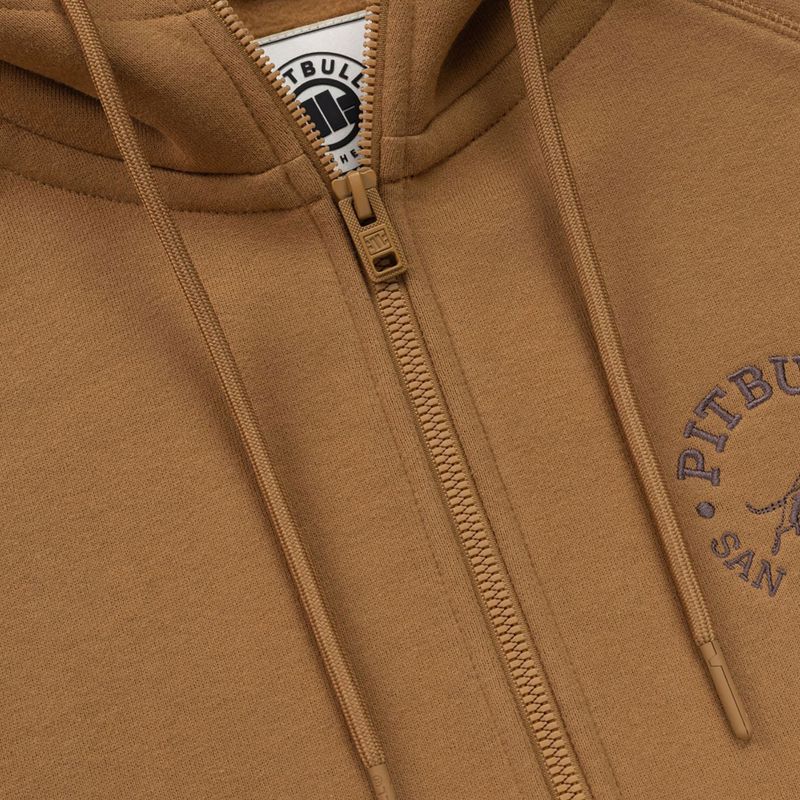 Кофта чоловіча Pitbull San Diego Ca Hooded Zip honey yellow 7
