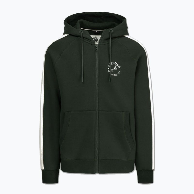 Кофта чоловіча Pitbull San Diego Ca Hooded Zip dark green 4