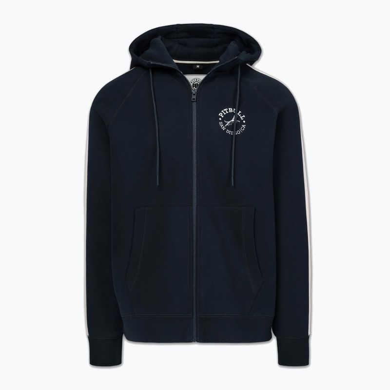 Кофта чоловіча Pitbull San Diego Ca Hooded Zip dark navy/red 6