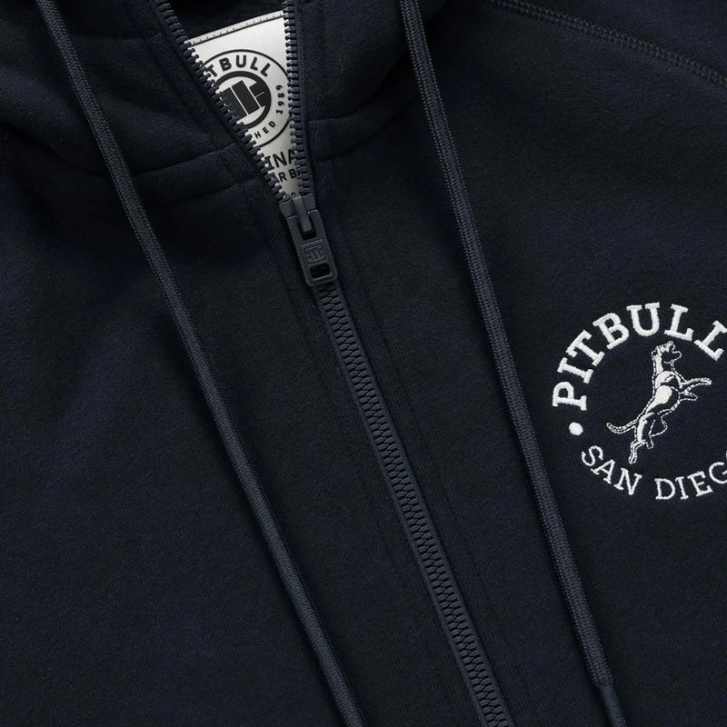 Кофта чоловіча Pitbull San Diego Ca Hooded Zip dark navy/red 8