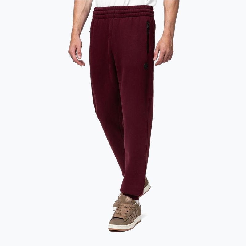 Штани чоловічі Pitbull Hilltop Track Hatton burgundy 4
